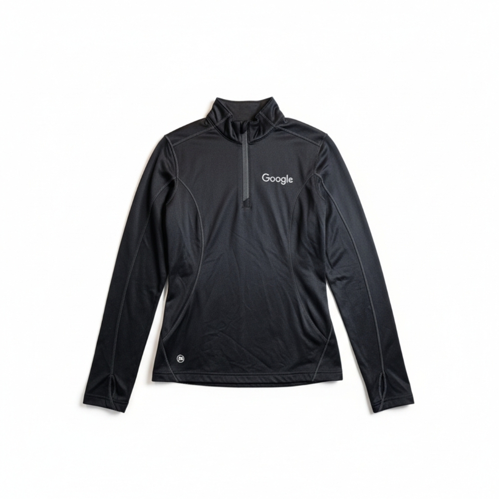 Google Official Merchandise Quarter Zip Fleece Pullover Sweatshirt